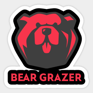 Bear Grazer A Fearless Bear Sticker
